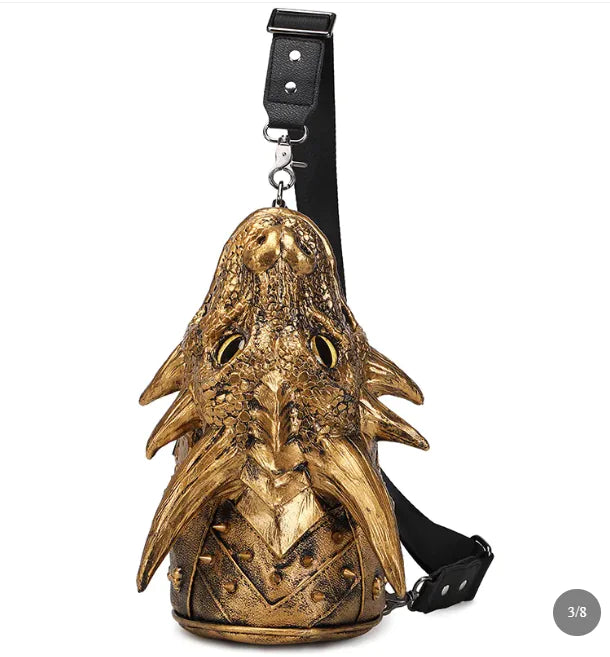 Chain Shoulder Crossbody Bag with Chain Detail, Unisex, Multiple Colors