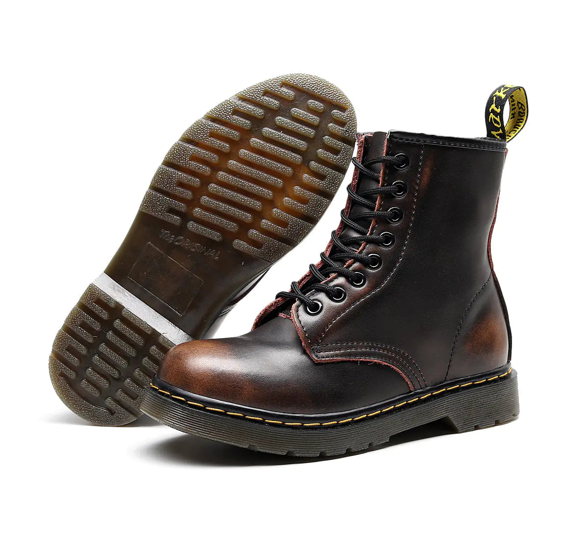 Large Size Martin Casual Short Non-Slip Cowhide Boots