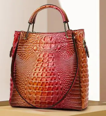 Embossed Women's Bucket Bag