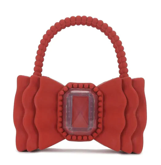 Bow Accent Jelly Tote Bag