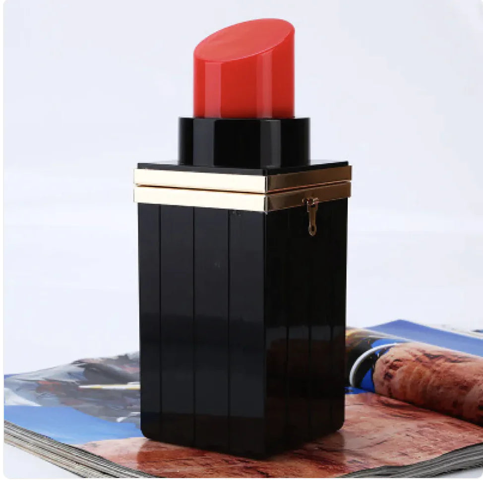 Lipstick Shape Evening Bag