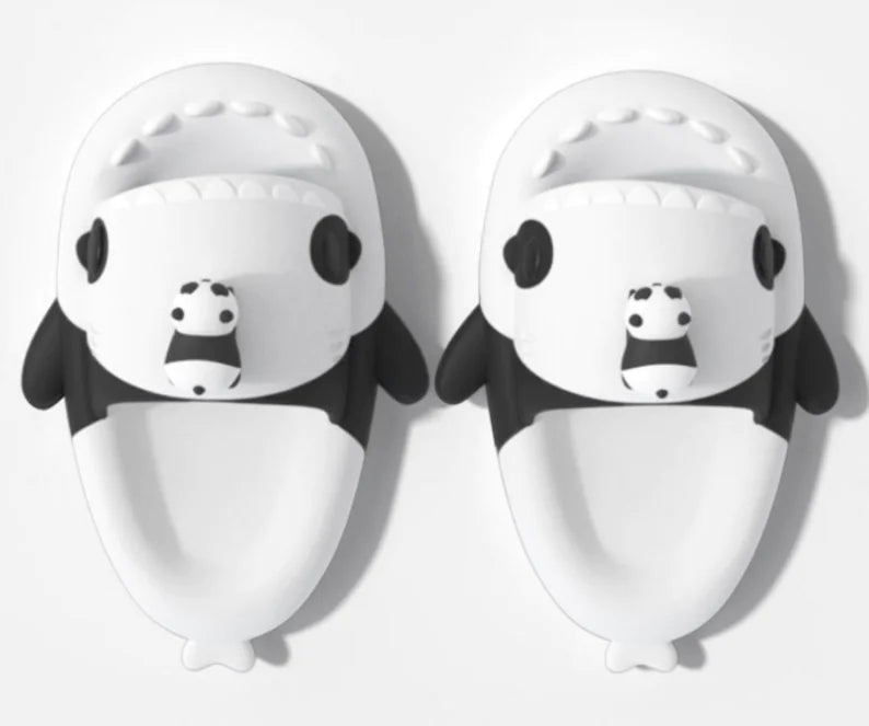 Thick Soled Non-Slip Slippers for Cat and Shark Lovers