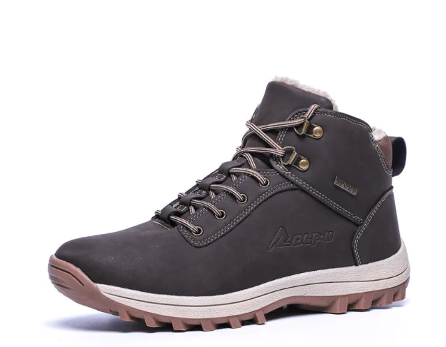 Men's High Top Shoes with Cashmere Lining