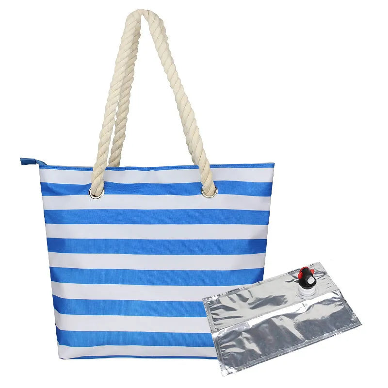 Insulated Portable Picnic Bag With Hidden Compartment