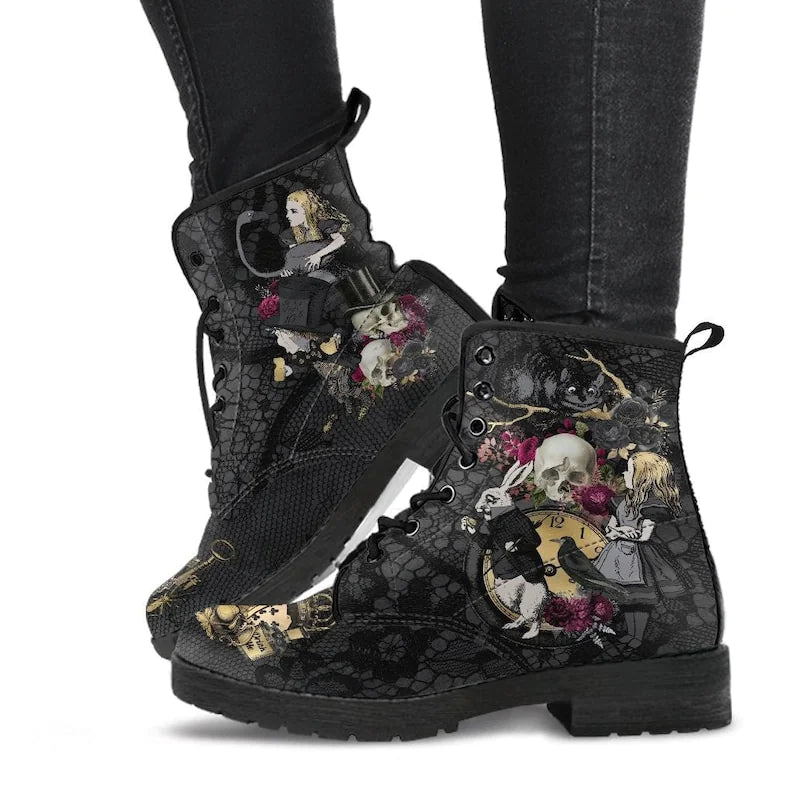 Wear-Resistant Low Tube Round Head Print Boots