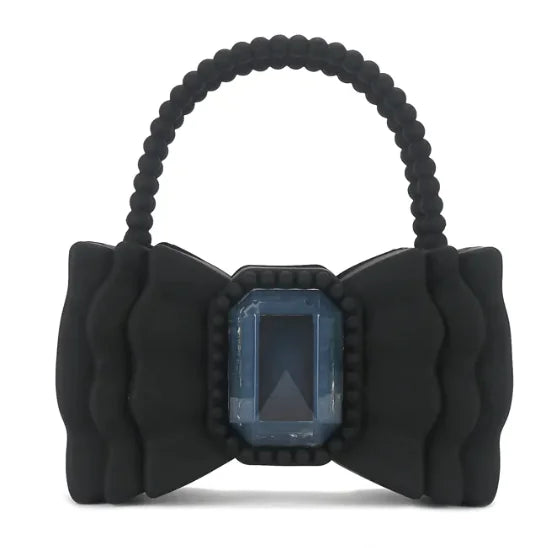 Bow Accent Jelly Tote Bag