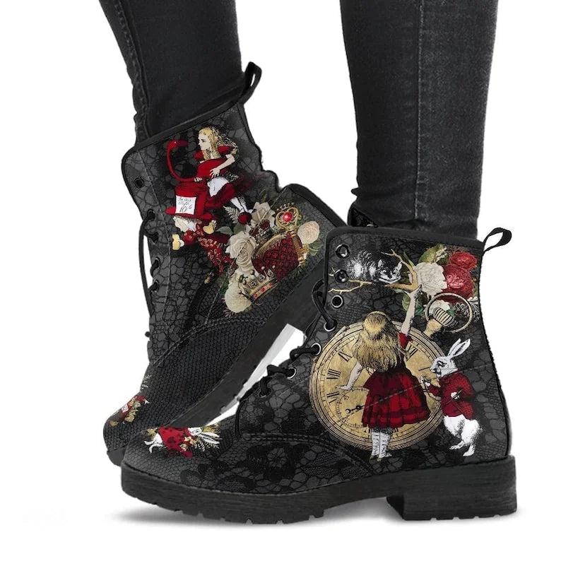 Wear-Resistant Low Tube Round Head Print Boots
