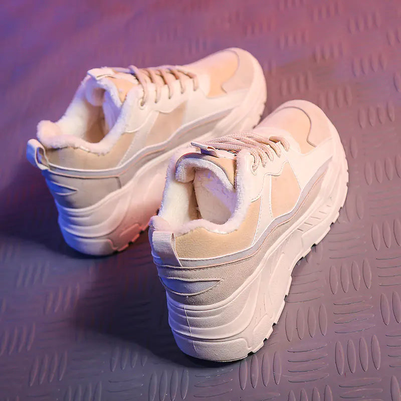 Korean Style Women's Casual Dad Sneakers for Spring/Summer