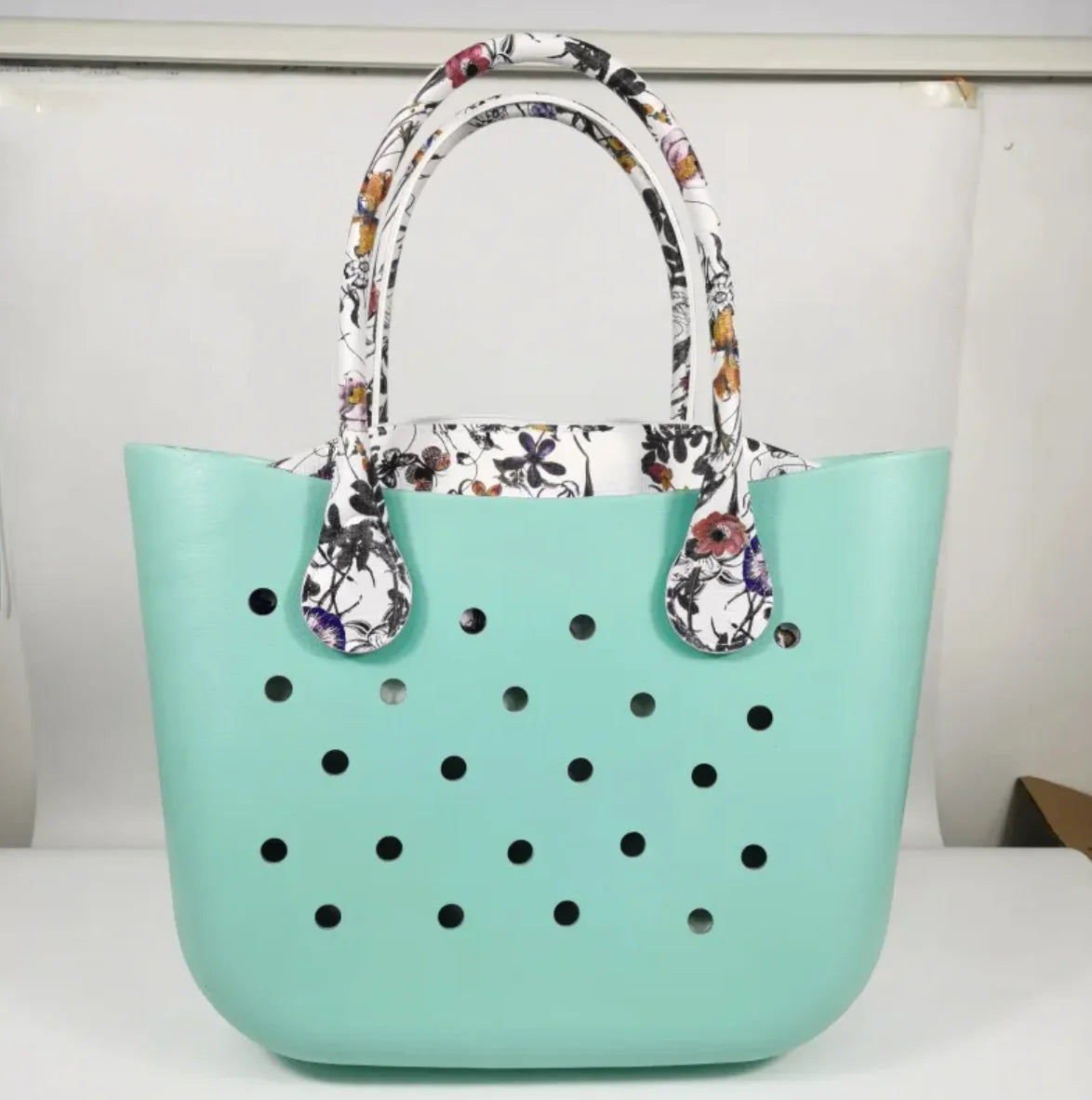 Candy Color PU Shopping Handbag